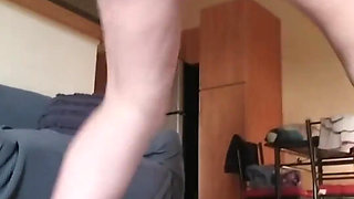 Tight Ass Cute Redhead Girl Works Out