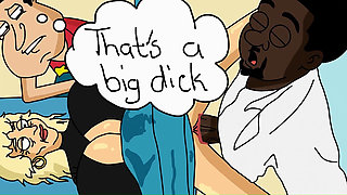 Family guy cartoon parody - You're gonna take this dick Mrs Brown and Quagmire takes his wife to the big dick doctor