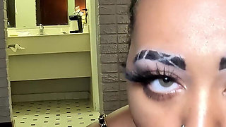 Mixed Cutie Little Bleu Likes Sucking on BBC