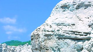 Energetic young nudist chicks secretly filmed having fun