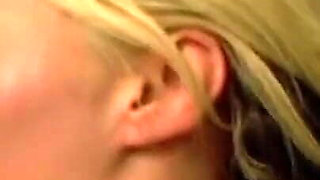 Young Blonde Slut Sucks a Big Black Cock and Takes It Slowly in the Pussy