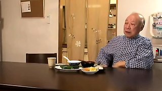 Old guy scores young girl Anita in the park