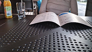 Flashing of Tits in a Restaurant