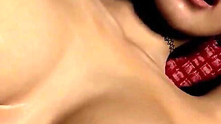 Stunning Oiled up Girl in Anal Piledriver