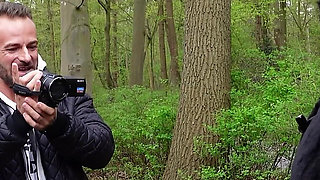 Big German Mature Woman Kathy Deep with Huge Natural Tits Pick up for Van Casting Fuck