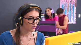 Crazy College GFs: Gamer Grabs Some Dorm Dick part 2 - Kai Jaxon, Lina Love