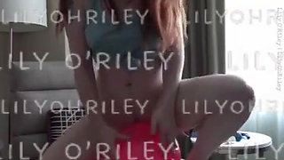 Redhead Nerd in Glasses Dildo BJ and Deep Pussyfuck