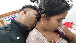Indian Desi Stepsister and Stepbrother Slowly Slowly Kissing Hot and Sucking Boobs