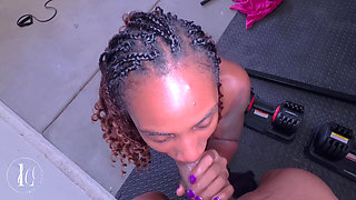 Ebony Mistress Fucked in the Garage