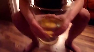 German MILF Brunette Slut Pissing Toilet Fetish - Kinky Couple Watersport & Dirty Talk