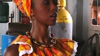 Ebony Beauty Bagheera Is Fucked in a Boat Yard by a Hard White Cock - Private Porn Sex Videos