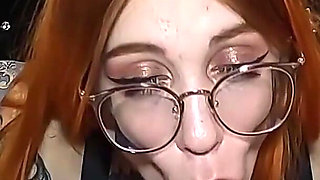 A slut loves having a dick in her mouth