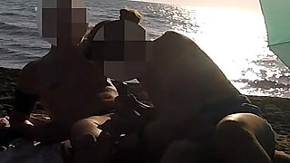 French Teacher Risky Public Masturbation Caught on Crowded Beach Helps Squirt Extreme Cumshot