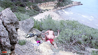 Hot French Teen Charlotte De Castille Jogging Naked in the Woods - Big Natural Tits Fuck
