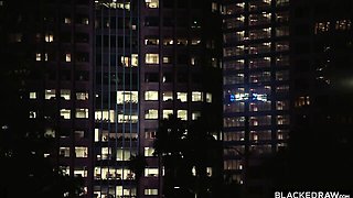 Outdoor smut with extravagant Troy Francisco and Ashby Winter from Blacked Raw