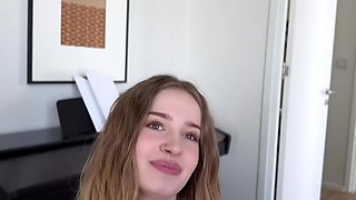 The busty teen with a bombshell body seduces her music teacher for some good time