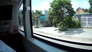 Risky ****** Masturbation in Bus