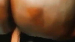 Oiled BBW Riding Dildo