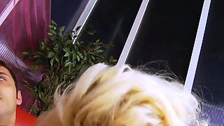 This blondie with thick melons complies up the greatest XXX