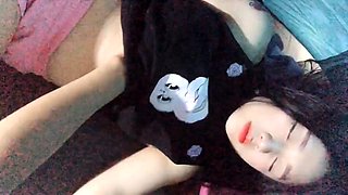 Asian School Girl Goes Wild Camping with Seniors