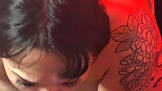 Emo Girl Sucks Dick at Gloryhole