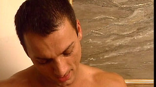 Beautiful Ginger German doll DP in hot gangbang action