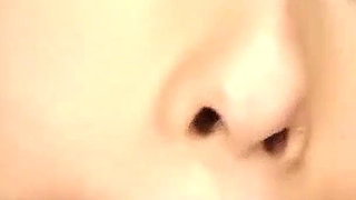 Japan teen with big silicone tits banged by step brother